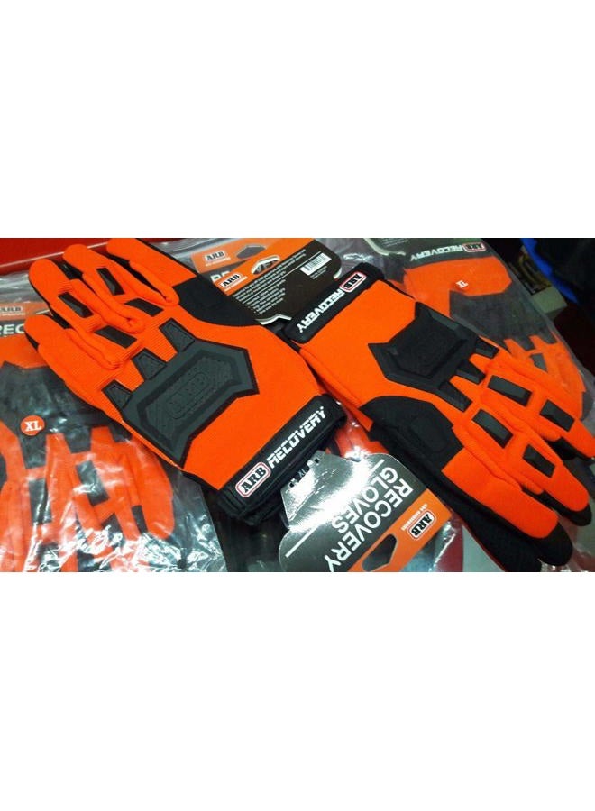 ARB Premium Recovery Winch Offroad Work Gloves Unisex, Cut and Impact Resistant, Hi-Vis Orange, All Purpose, Touch Screen Compatible, Adjustable Wrist Strap, Tactile Padded Palms, One Size Fits Most - Image 5